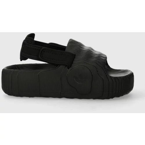 Adidas Sandale Adilette 22 XLG boja: crna, s platformom, IE5649