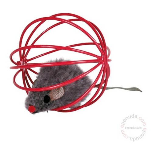 Trixie Igrača za mačke Mi&scaron; v žičnati žogi fi 6 cm Cene