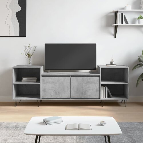 vidaXL TV omarica betonsko siva 160x35x55 cm inženirski les Cene