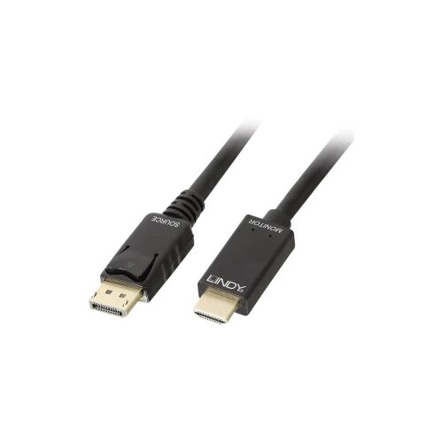 Lindy DisplayPort / HDMI adapterski kabel DisplayPort vtič\, HDMI-A vtič 1.00 m črna 36921 DisplayPort kabel, (20419467) Cene