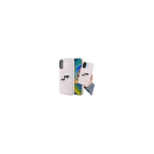 Karl Lagerfeld OVITEK ZA IPHONE 16 6.1 ZA MAGSAFE SILIKON Z DVOJNIMI GLAVAMI, (5000339178) Slike