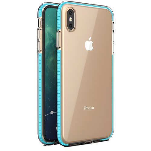 IZMAEL.eu Ovitek Spring clear TPU za Apple iPhone XS Max - Turkizna Cene