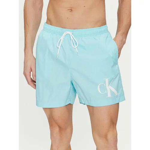 Calvin Klein Swimwear Kopalne hlače KM0KM01003 Modra Regular Fit