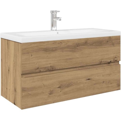  omarica za umivalnik z vgrajenim umivalnikom pipo Artisan Oak Slike