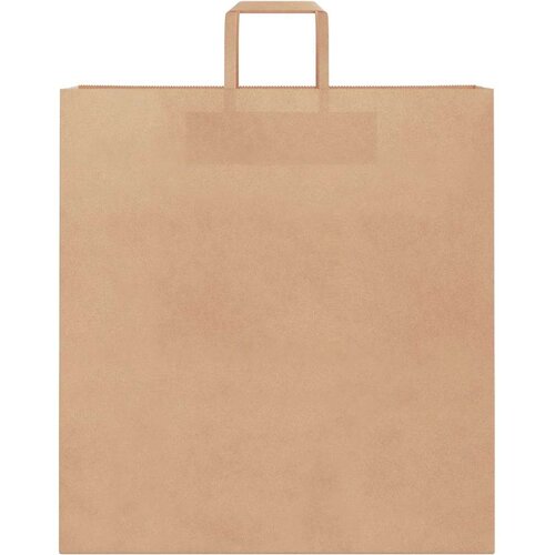 VidaXL Papirnate vrečke 250 kosov z ročaji rjave barve 45x17x48 cm Slike