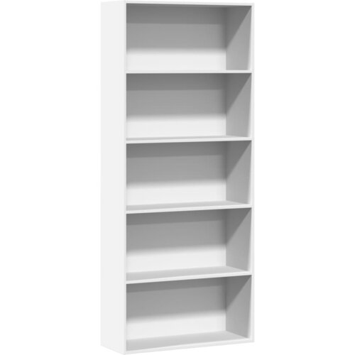 Furnova Knjižna omara bela 80x30x189 cm inženirski les, (21933572) Slike