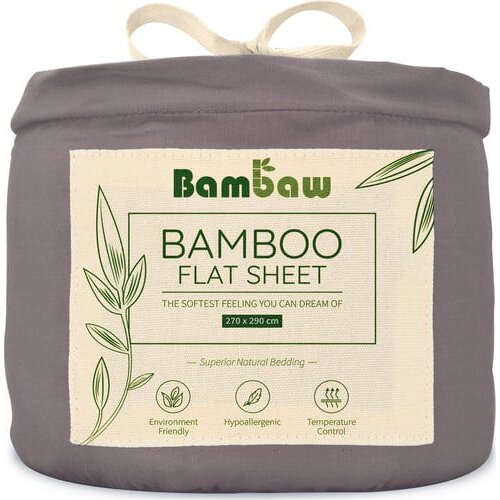 Bambaw Cozy Rjuha iz bambusa - 270 x 290 cm - Dark Grey Slike
