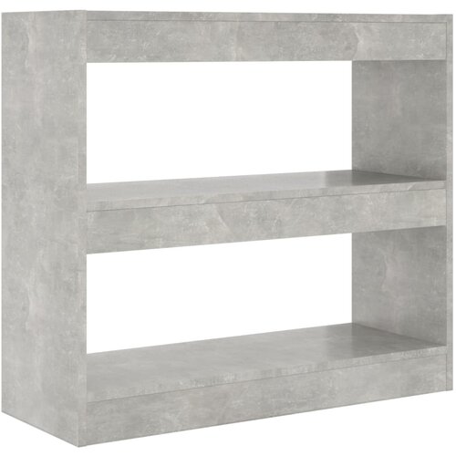 Maison Chic Knjižna omara - Knjižni regal betonsko siva 80x30x72 cm, (21723483) Slike