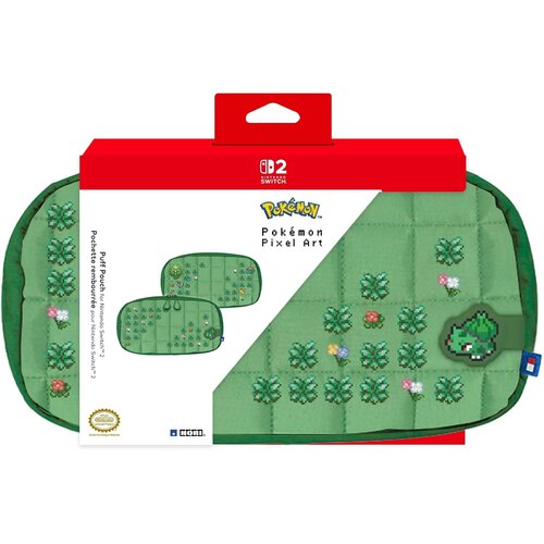 Hori Puff Pouch Pokemon Pixel Green mehka prenosna torbica zelene barve za Nintendo Switch 1 & 2 Cene