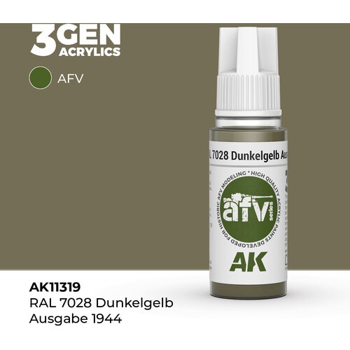 AK Interactive RAL 7028 Dunkelgelb Ausgabe 1944 17ml - 3rd Gen Akrilna Boja AK11319 Cene