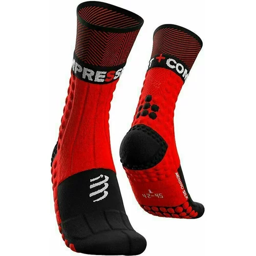 Compressport Pro Racing Socks Winter Trail Crna-Crvena T2