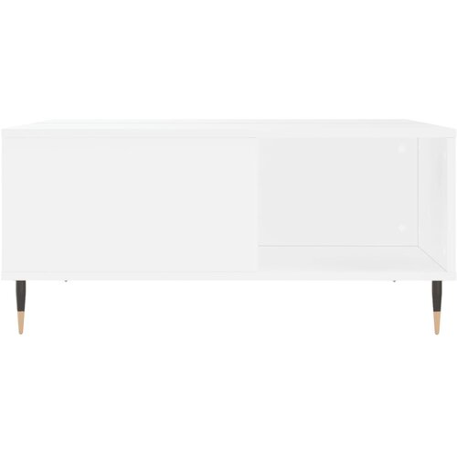  Stolić za kavu bijeli 80 x 80 x 36,5 cm od konstruiranog drva Slike