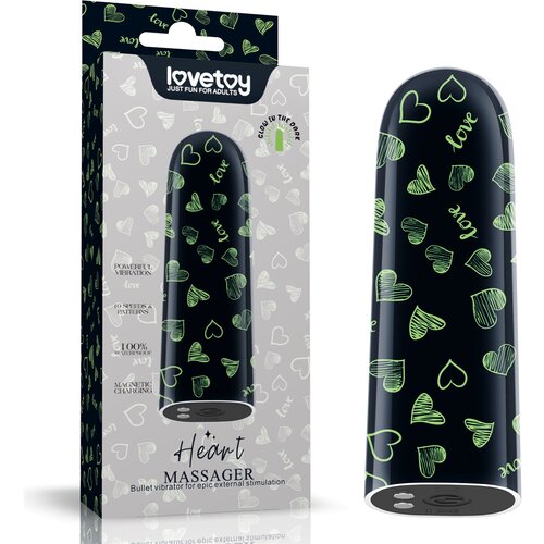 Lovetoy Rechargeable Glow-in-the-dark Heart Massager Cene