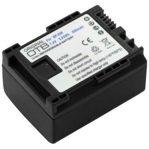 OTB baterija BP-808 za canon FS10 / HF10 / HF100 / legria HF-G10 / HF-S100, 800 mah kompatibilna Cijene