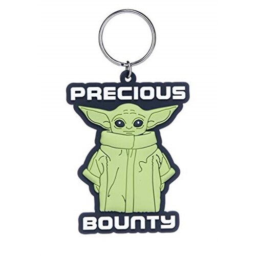 Starwire Star Wars: The Mandalorian RK39086C, gumijasti obesek za ključe Baby Yoda, uniseks, večbarvno, 4,5 x 6 cm, (20852321) Slike