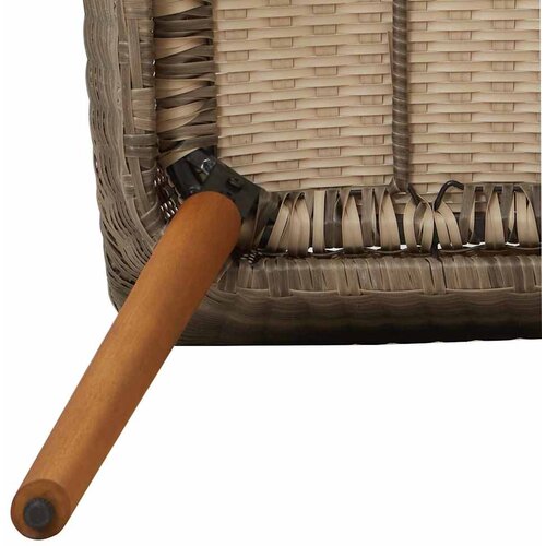  Vrtna stolica s jastukom 2 pcs Crna 62,5 x 55 x 82 cm poliratan Slike