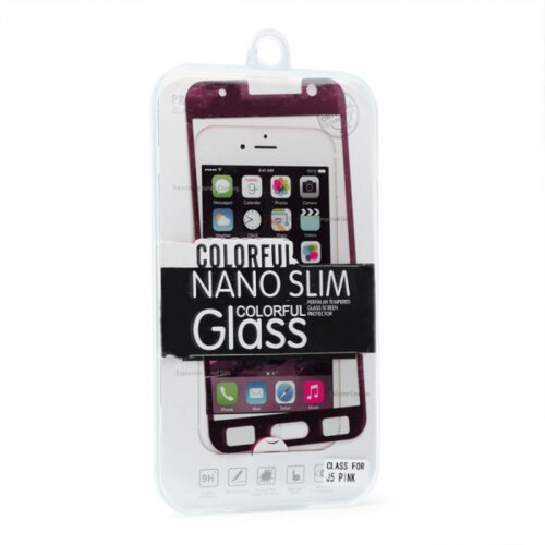 Tempered glass za samsung J500F galaxy J5 pink Slike