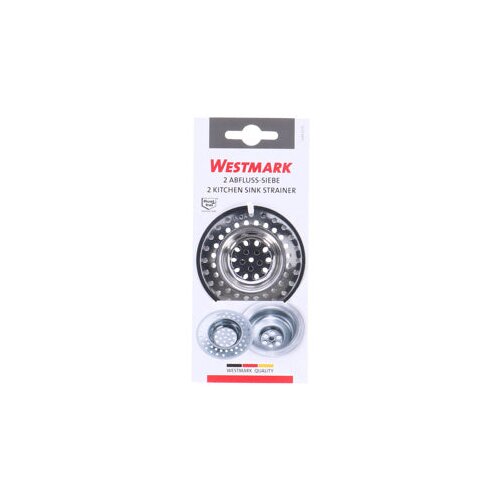 Westmark 7 cm Stainless Steel Sink Strainers - Set of 2, (22153377) Cene