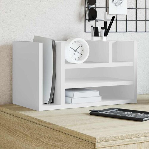  Organizator za stol bijeli 44,5 x 24 x 25 cm konstruirano drvo Cene