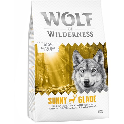 Wolf of Wilderness - mije&amp;scaron;ano pakiranje - Mix I, 4 vrste: patka, janjetina, divljač, losos (4 x 1 kg) Slike