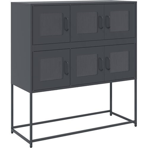 Maison Chic Komoda - Predalnik antracitna 100,5x39x107 cm hladno valjano jeklo, (21718641) Cene