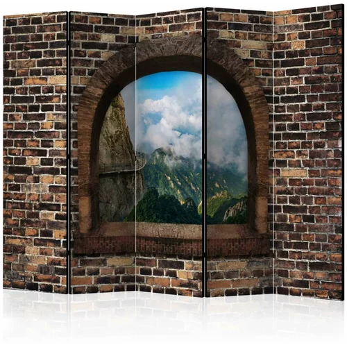 Paravan u 5 dijelova - Stony Window: Mountains II [Room Dividers] 225x172