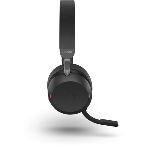 Jabra EVOLVE2 75, Link380c MS Stereo Stand Black, EVOLVE2 75 headset Black MS, Link 380 BT adapter USB-C MS, EVOLVE2 75 Deskstand USB-A,1.2m USB-C to USB-C cable, carry pouch, warranty and warning (safety leaflets) Slike
