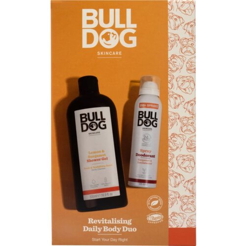 Bull Dog Lemon & Bergamot Revitalising Body Care Duo darilni set (za telo) za moške Cene
