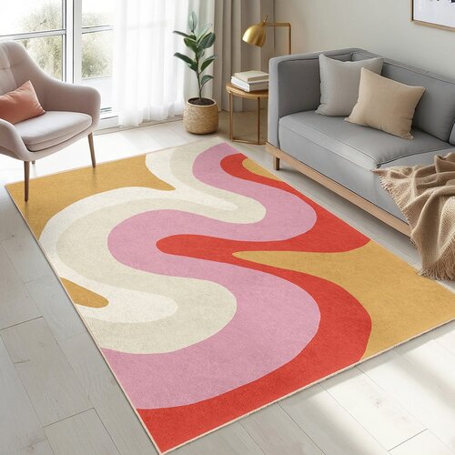 Mila Home Rumen/rožnat pralen tekač 60x230 cm Raspberry Creamsicle &amp;ndash; Slike
