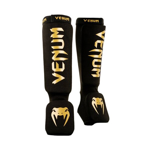Venum Kontact Shin Guards, Black/Gold - M, (21587031) Cene