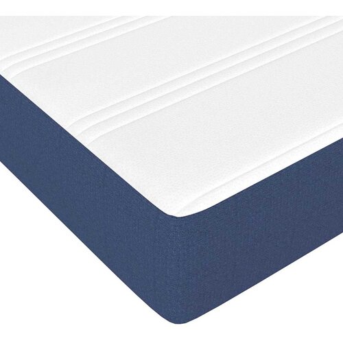  Krevet s oprugama i madracem plavi 120 x 200 cm od tkanine Slike