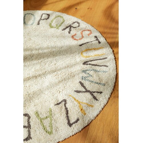 Lorena Canals Krem pamučan dječji tepih za igru &amp;oslash;120 cm ABC Color and Letters &amp;ndash; Slike