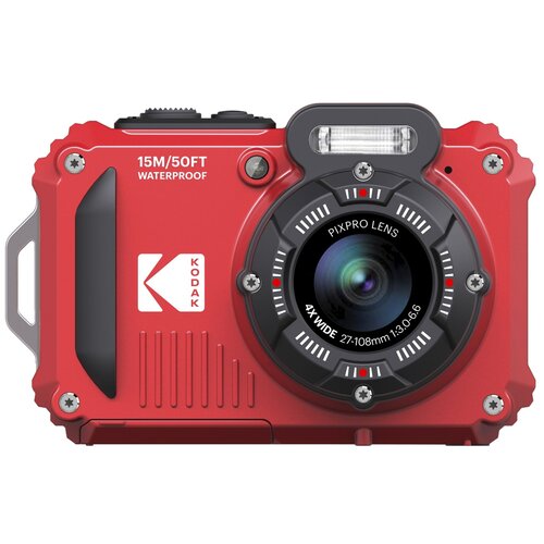 Kodak Pixpro WPZ2RD digitalni fotoaparat 15 Megapiksela Zoom (optički): 4 x crvena uklj. akumulator, uklj. bljeskavica s Cijene