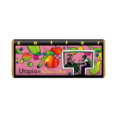 Zotter Schokoladen Bio čokolada - "Utopia vino + sadje"