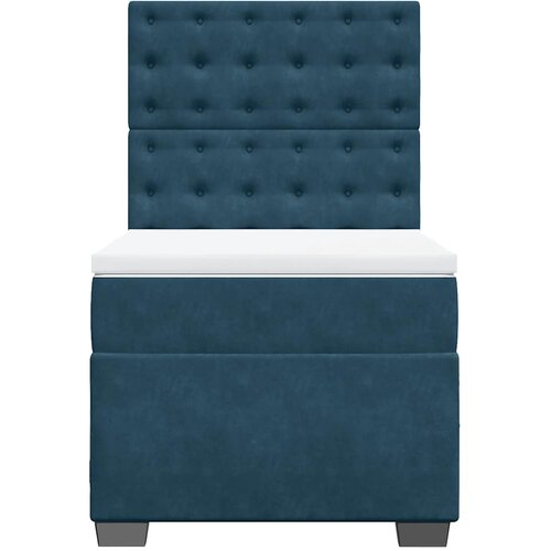 Box spring krevet s madracem plavi 90x200 cm bar&amp;scaron;unasti Slike
