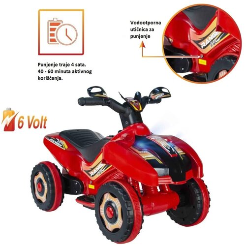 Motor guralica 2u1 Ranger crvena Slike