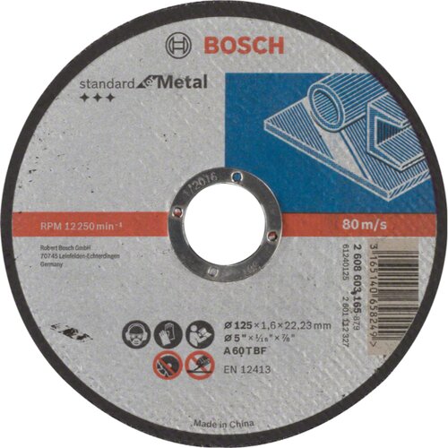 Bosch ploča rezna ravna za metal standard 1,6mm Slike