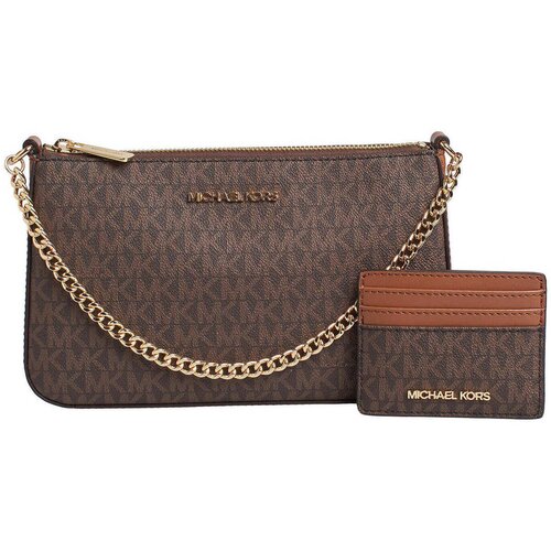 Michael Kors Torbice za na ramo 35H1GGZD6B-BROWN Kostanjeva Slike