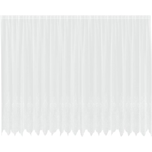  Čipkasta zavjesa sa zavjesama Bijelo 245 x 500 cm Poliester Slike