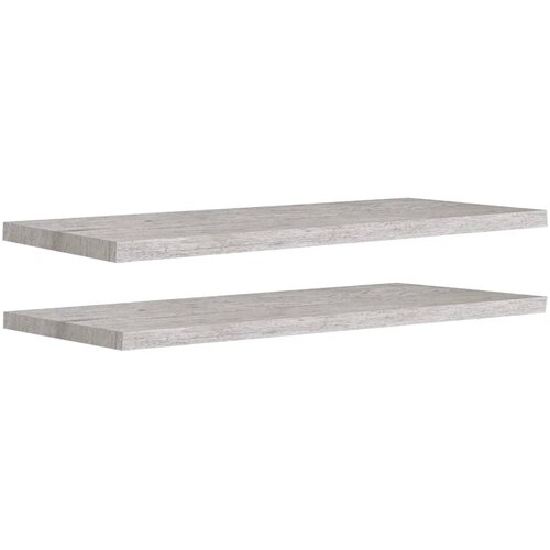 Maison Chic 2 kosi Stenske Police - Viseče police betonsko sive 90x23,5x3,8 cm MDF, (21793370) Slike