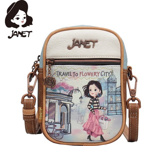 Janet damska ta&amp;scaron;na flowery city J-010B Slike