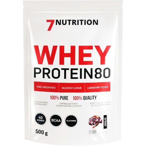 7NUTRITION protein surutke 80% čokolada, 500g Slike