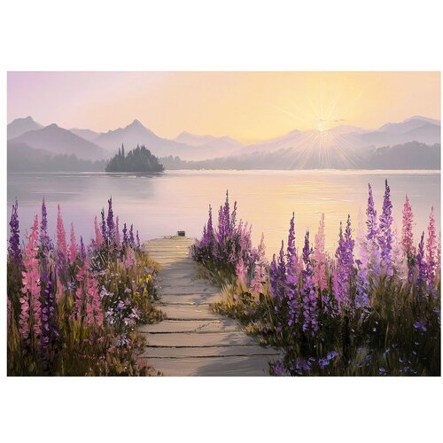 Styler Slika 113x85 cm Lupine Shore &amp;ndash; Slike