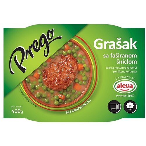Prego NEOPLANTA grašak sa faširanom šniclom 400g Cene