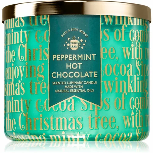 Bath & Body Works Peppermint Hot Chocolate dišeča sveča 411 g