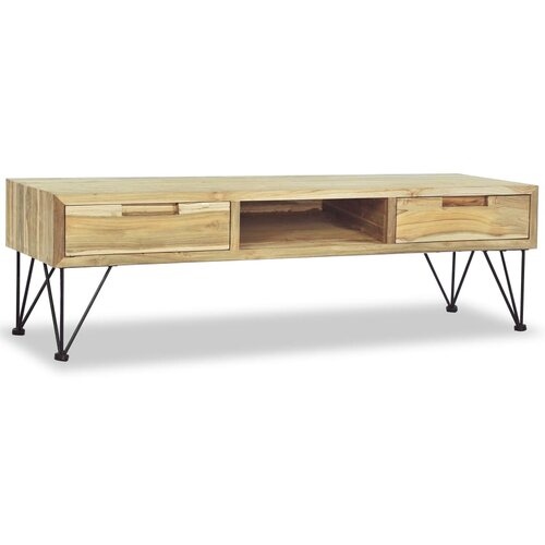 VidaXL TV omarica 120x35x35 cm masivna tikovina Slike