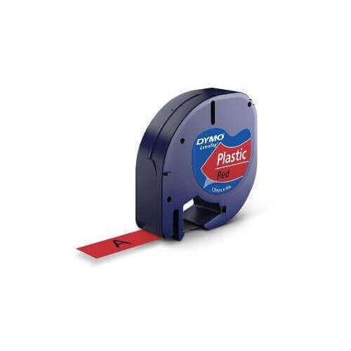 Dymo trak dymo ltag 912030, 12 mm 4 m (črna/rdeča), original Slike