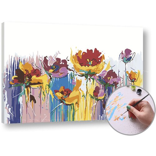 Artmie slikaj po brojevima šareni cveće – 60x40 cm - bez rama Cene