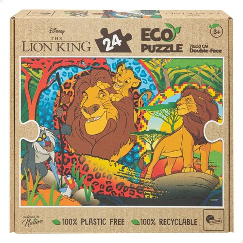  Dječje Puzzle The Lion King Dvostrano 24 Dijelovi 70 x 1,5 x 50 cm (12 kom.) Slike