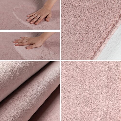 Ayyildiz Carpets Rožnata pralna okrogla preproga &amp;oslash; 120 cm Sky &amp;ndash; Slike